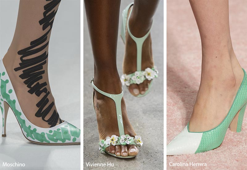 Spring/ Summer 2019 Shoe Trends: Mint Green Shoes & Sandals
