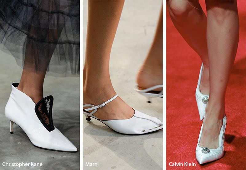 Spring/ Summer 2019 Shoe Trends: Mod White Shoes & Sandals