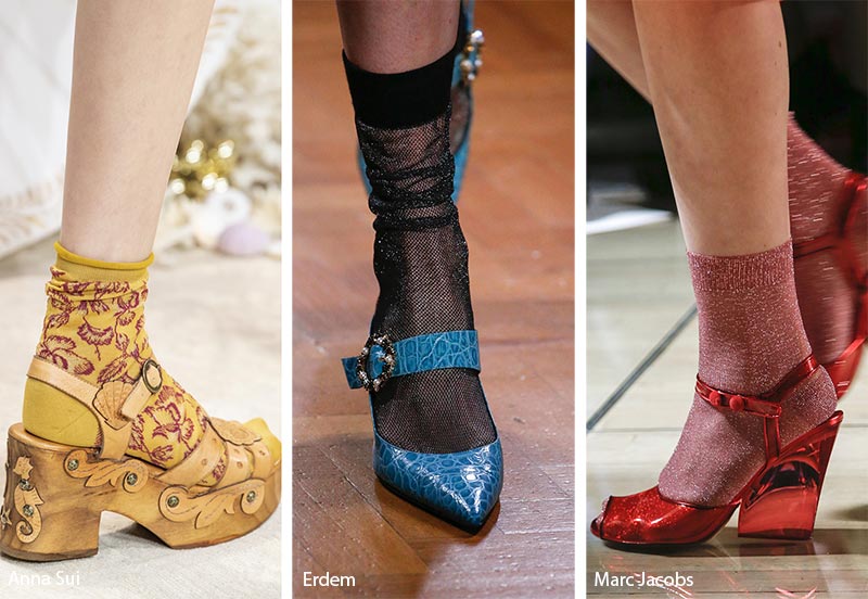 Spring/ Summer 2019 Shoe Trends: Shoes & Sandals with Socks