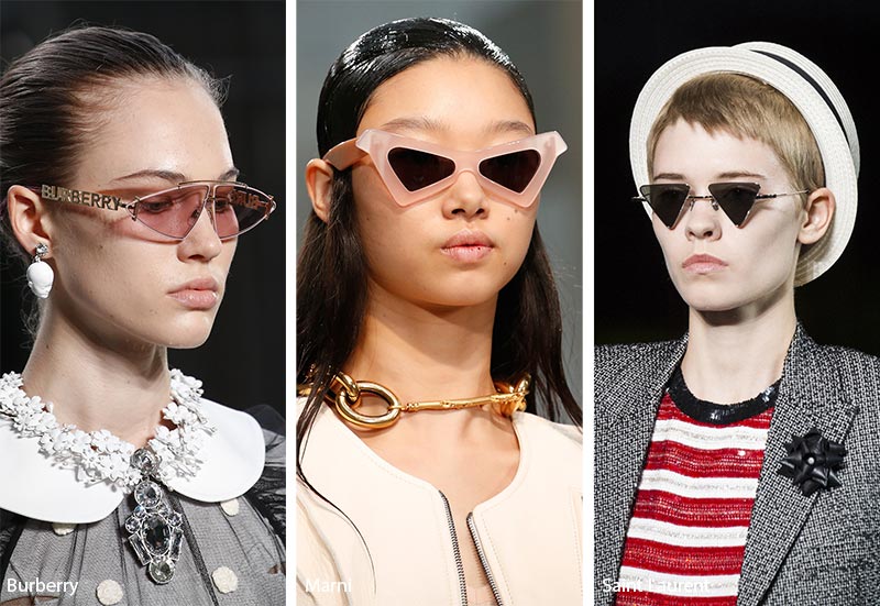 Spring/ Summer 2019 Sunglasses Trends: Triangle Sunglasses