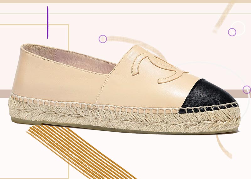Best Chanel Shoes for Women: Chanel Two-Tone Espadrilles