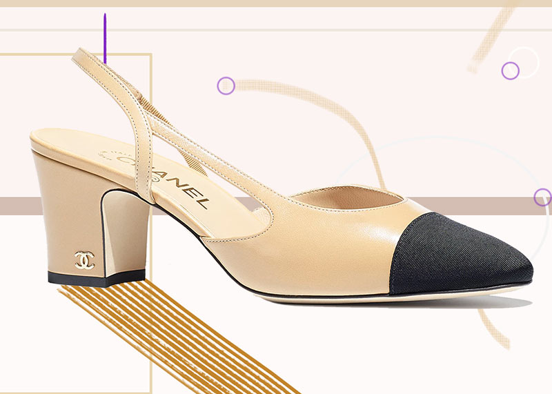 Best Chanel Shoes for Women: Chanel Two-Tone Slingbacks