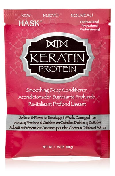 Best Keratin Treatment Products to Try at Home: Hask Keratin Protein Smoothing Deep Conditioner Packette
