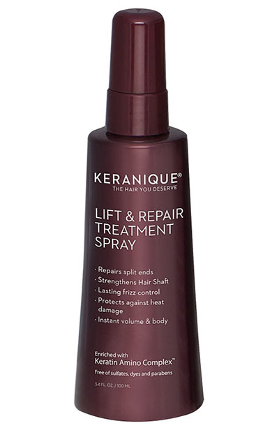 Best Keratin Treatment Products to Try at Home: Keranique Lift & Repair Treatment Spray