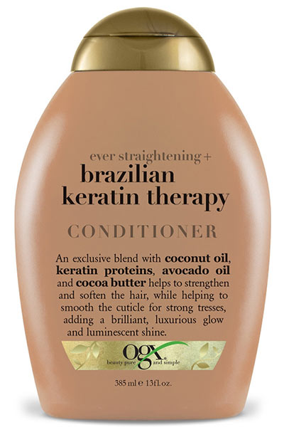 Best Keratin Treatment Products to Try at Home: OGX Ever Straight Brazilian Keratin Therapy Conditioner