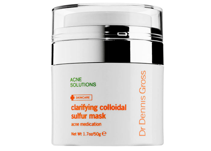 Best Sulfur Masks and Other Skin Products for Acne: Dr. Dennis Gross Skincare Clarifying Colloidal Sulfur Mask