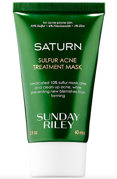 Best Sulfur Masks and Other Skin Products for Acne: Sunday Riley Saturn Sulfur Acne Treatment Mask