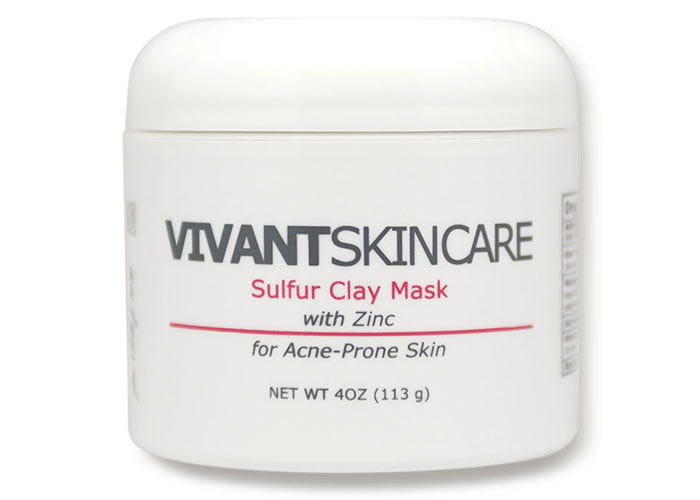 Best Sulfur Masks and Other Skin Products for Acne: Vivant Skin Care Sulfur Clay Mask