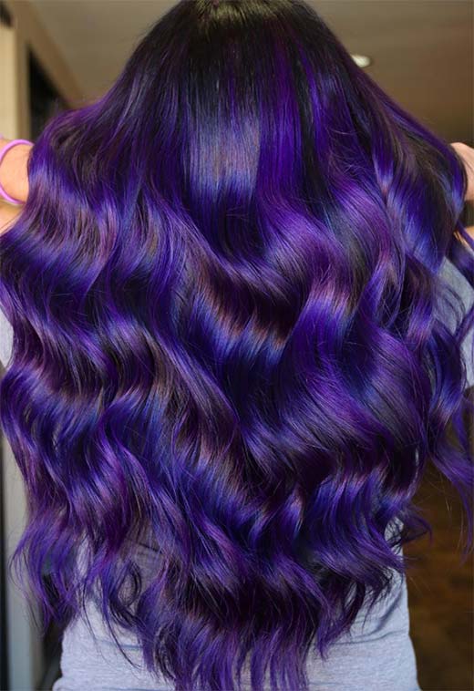 How to Dye Hair Purple or Violet at Home - Glowsly