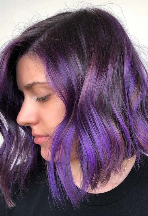 How to Dye Your Hair Purple