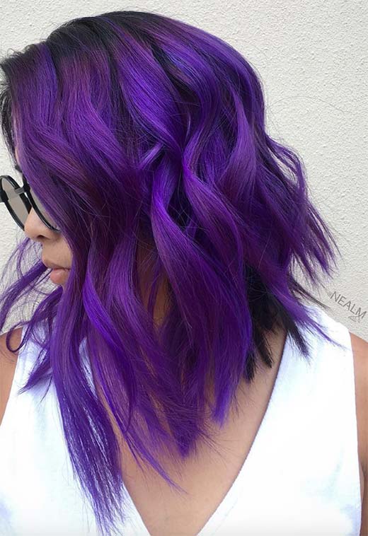 How to Maintain Violet Hair