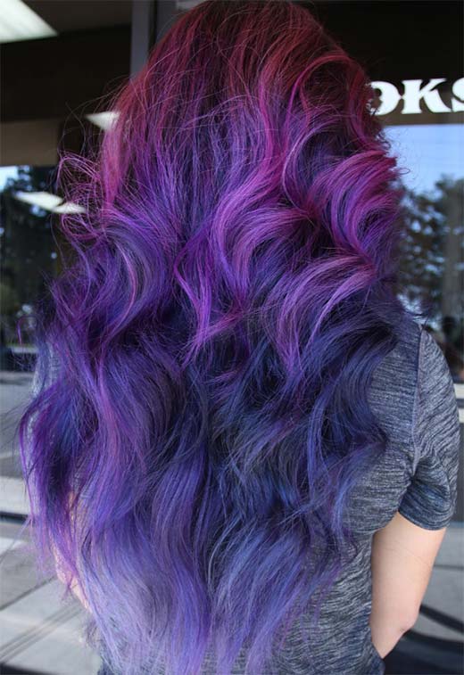 Makeup Tips for Purple Hair