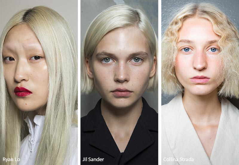 Spring/ Summer 2019 Hair Color Trends: Bleached Blonde Hair Colors