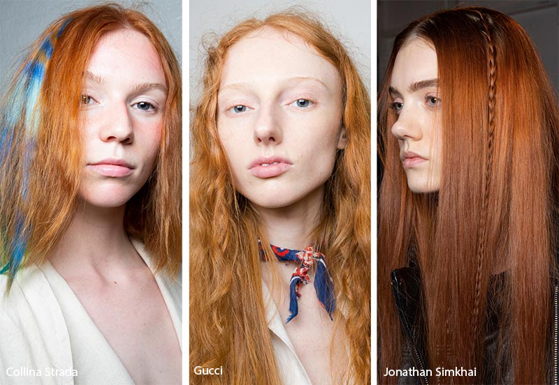 Spring/ Summer 2019 Hair Color Trends: Ginger Hair Colors
