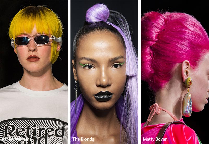 Spring/ Summer 2019 Hair Color Trends: Neon Hair Colors
