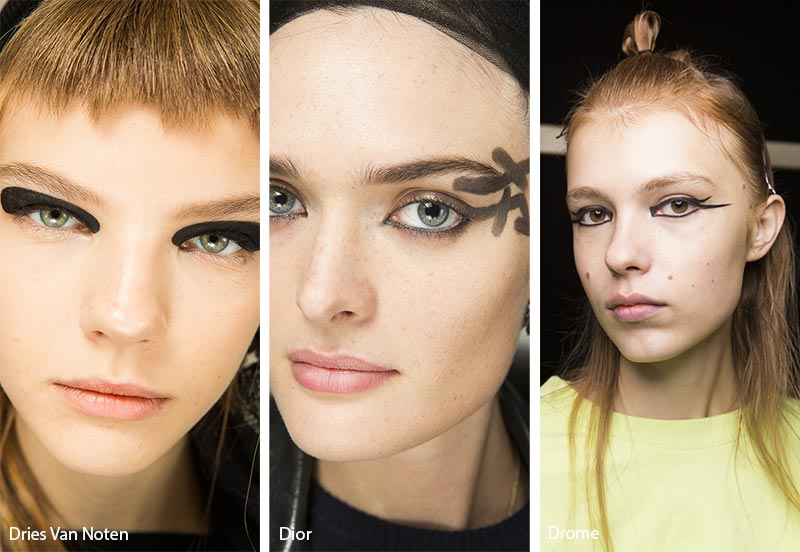 Spring/ Summer 2019 Makeup Trends: Artistic Black Eye Makeup