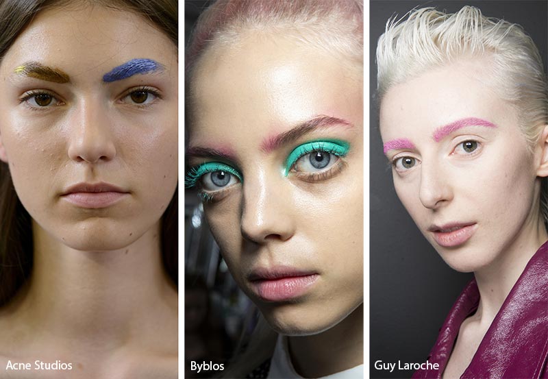 Spring/ Summer 2019 Makeup Trends: Colorful Eyebrows