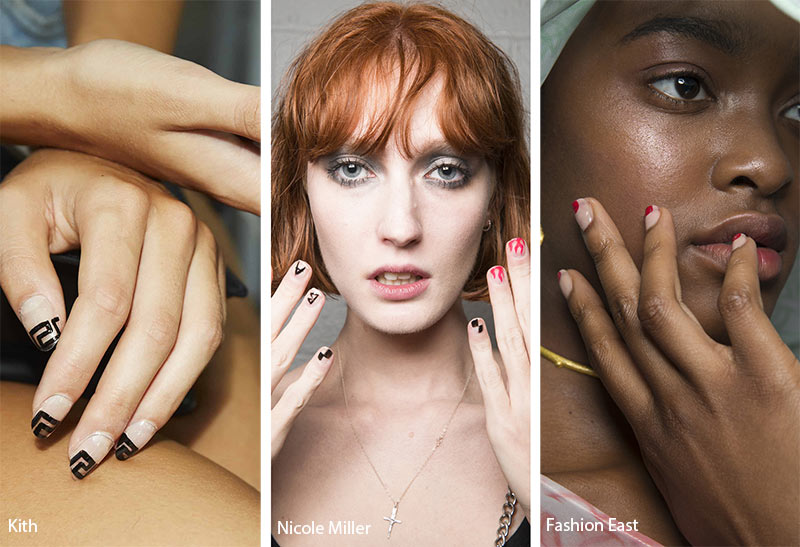 Spring/ Summer 2019 Nail Trends: Bare Nails with Art Designs