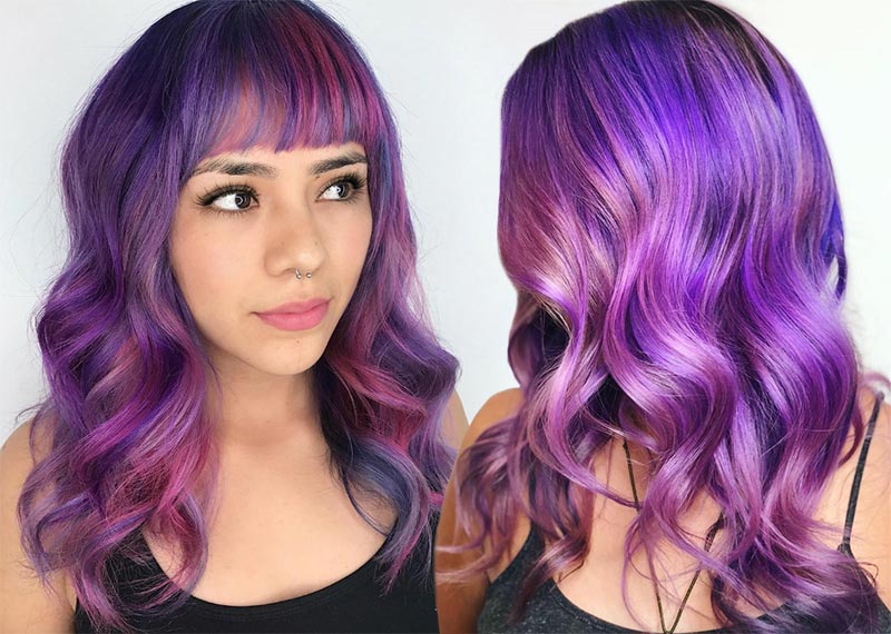 Purple Hair Color Ideas to Swoon Over: Violet & Purple Hair Dye Tips