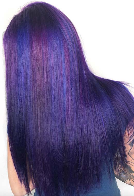 63 Purple Hair Color Ideas to Swoon over in 2022 - Glowsly