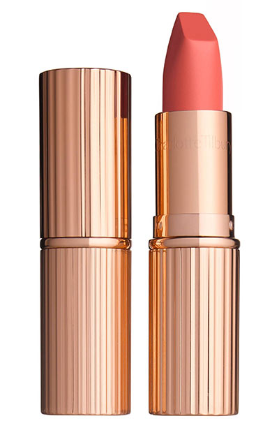 Pantone 2019 Color of the Year Living Coral Beauty & Fashion Items: Charlotte Tilbury Matte Revolution Lipstick in Sexy Sienna