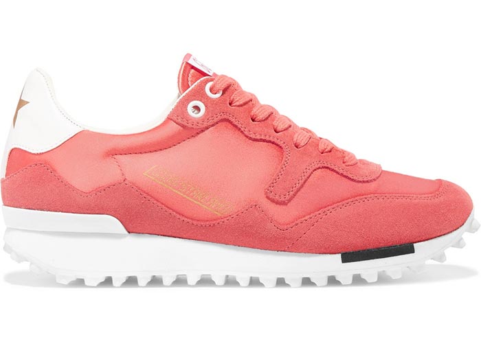 Pantone 2019 Color of the Year Living Coral Beauty & Fashion Items: Golden Goose Deluxe Brand Coral Sneakers
