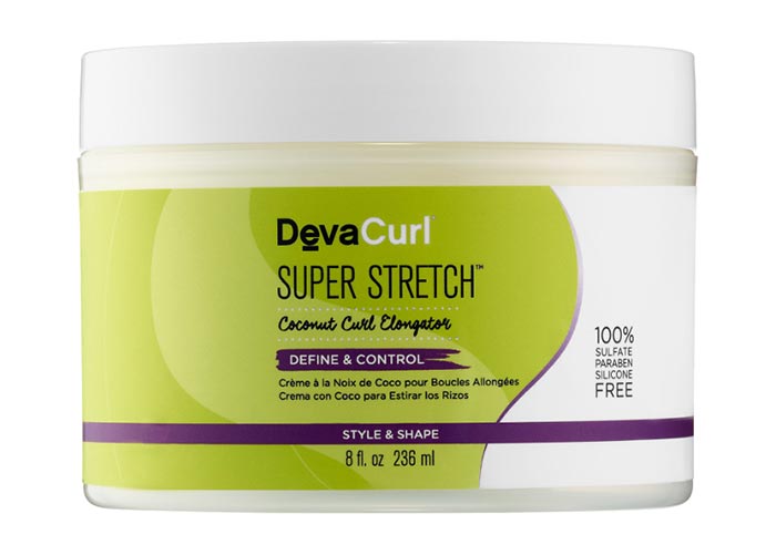 Best Coconut Oil Hair Mask Products: DevaCurl Super Stretch Coconut Curl Elongator
