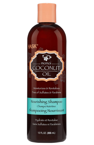 Best Coconut Oil Hair Mask Products: Hask Monoi Coconut Oil Nourishing Shampoo