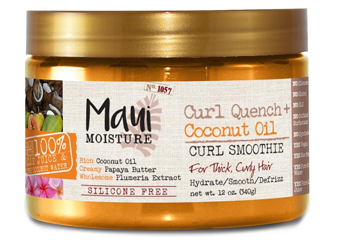 Best Coconut Oil Hair Mask Products: Maui Moisture Curl Quench + Coconut Oil Curl Smoothie