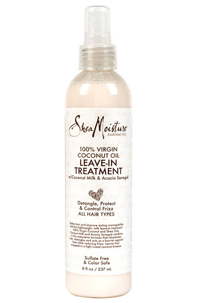 Best Coconut Oil Hair Mask Products: SheaMoisture 100% Virgin Coconut Oil Daily Hydration Leave-In Treatment