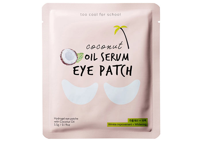 Best Coconut Oil Skin Care Products: Too Cool For School Coconut Oil Serum Eye Patch