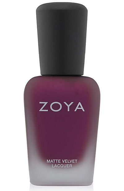 Best Matte Nail Polish Colors & Matte Top Coats: Zoya Nail Polish Matte Velvet in Iris