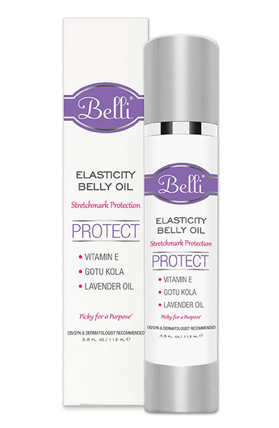 Best Stretch Mark Removal Creams & Oils: Belli Skincare Maternity 'Elasticity' Belly Oil for Stretch Mark Protection