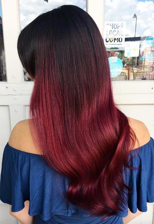 Burgundy Hair Color Shades: Wine/ Maroon/ Burgundy Hair Dye Tips