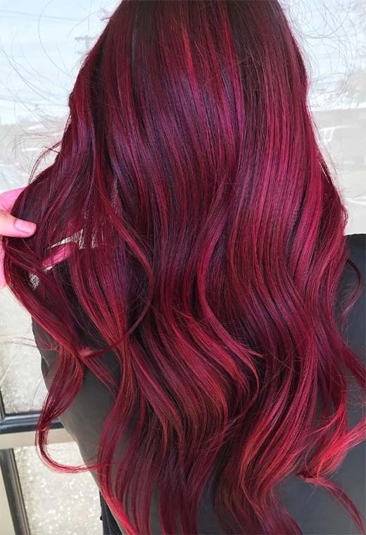Burgundy Hair Color Shades: Wine/ Maroon/ Burgundy Hair Dye Tips