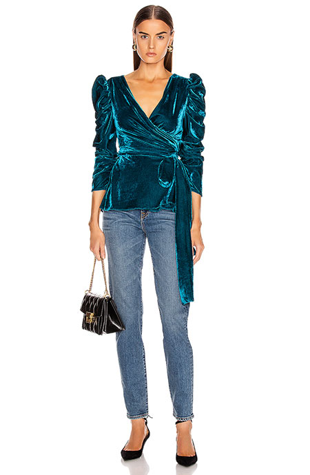 Chic Velvet Dresses, Tops, Jackets and More to Shop: Patbo Velvet Top