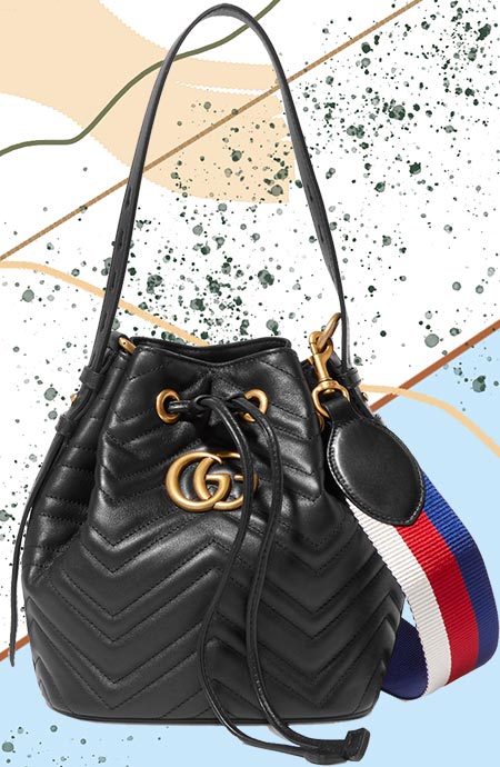 Best Bucket Bags: Gucci GG Marmont Bucket Bag