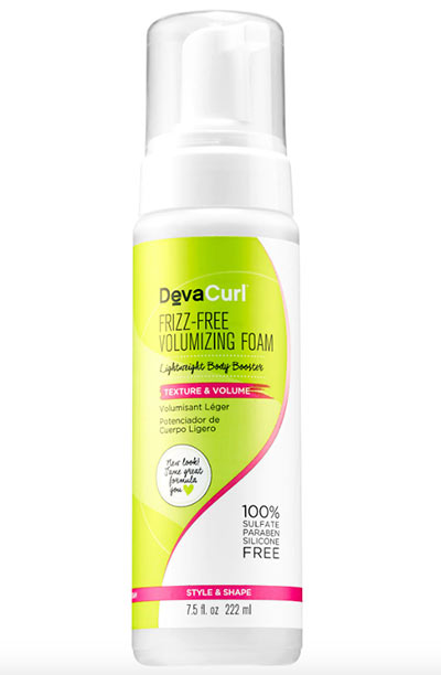 Best Frizzy Hair Products: DevaCurl Frizz-Free Volumizing Foam Lightweight Body Booster