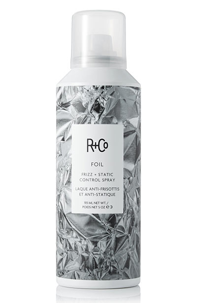 Best Frizzy Hair Products: R+Co Foil Frizz + Static Control Spray