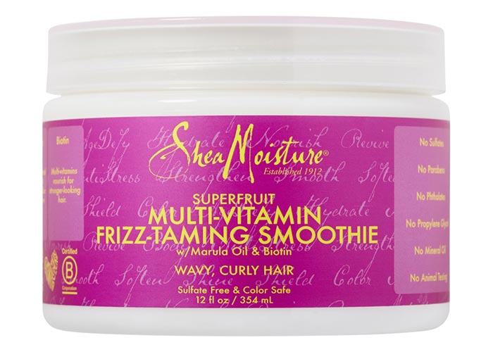Best Frizzy Hair Products: SheaMoisture Superfruit Multi-Vitamin Frizz-Taming Smoothie