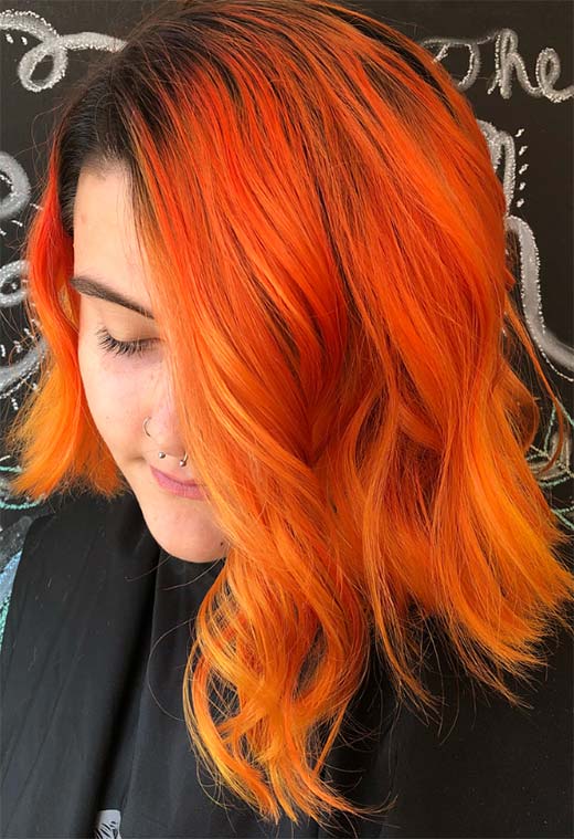 How to Color Hair Orange at Home