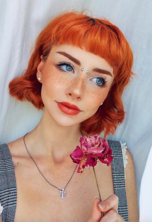 Makeup Tips for Orange Hair