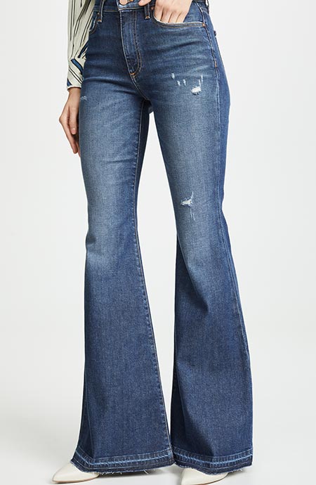 Best High Waisted Jeans: Alice + Olivia Bell-Bottom High Waisted Jeans