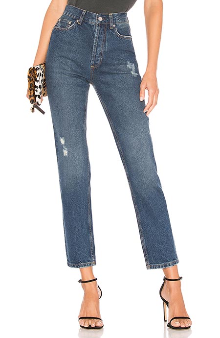 Best High Waisted Jeans: Anine Bing Dark-Wash High Waisted Jeans