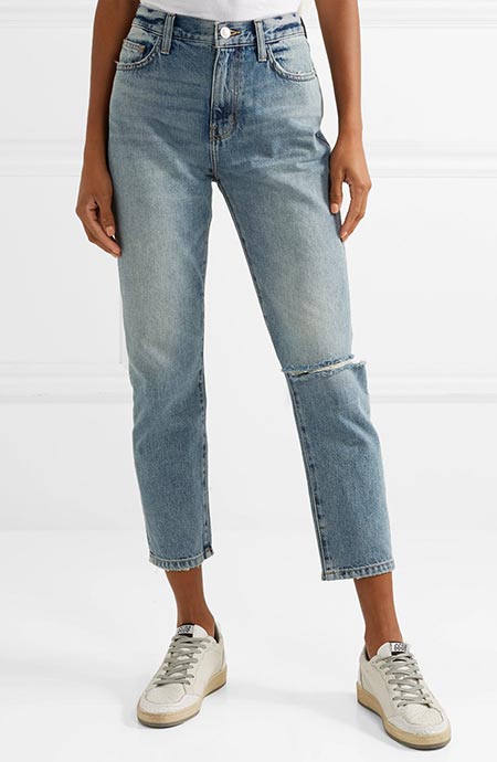 Best High Waisted Jeans: Current/Elliot The Vintage High Waisted Jeans