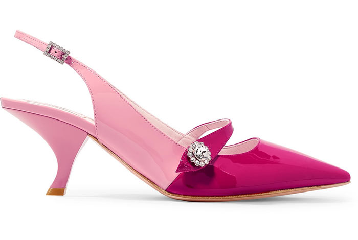 Best Kitten Heels to Buy: Roger Vivier Pink Kitten Heel Shoes