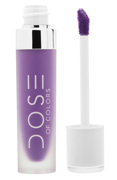 Best Purple Lipstick Shades: Dose of Colors Matte Liquid Lipstick in Purple Rain