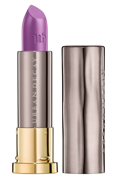 Best Purple Lipstick Shades: Urban Decay Vice Purple Lipstick in Twitch