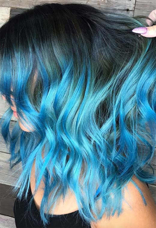 Blue Hair Color Shades: Blue Hair Dye Tips