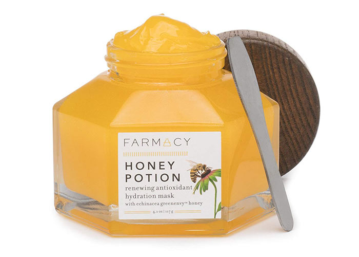 Glycerin for Skin Care Products: Farmacy Honey Potion Renewing Antioxidant Hydration Mask with Echinacea GreenEnvy